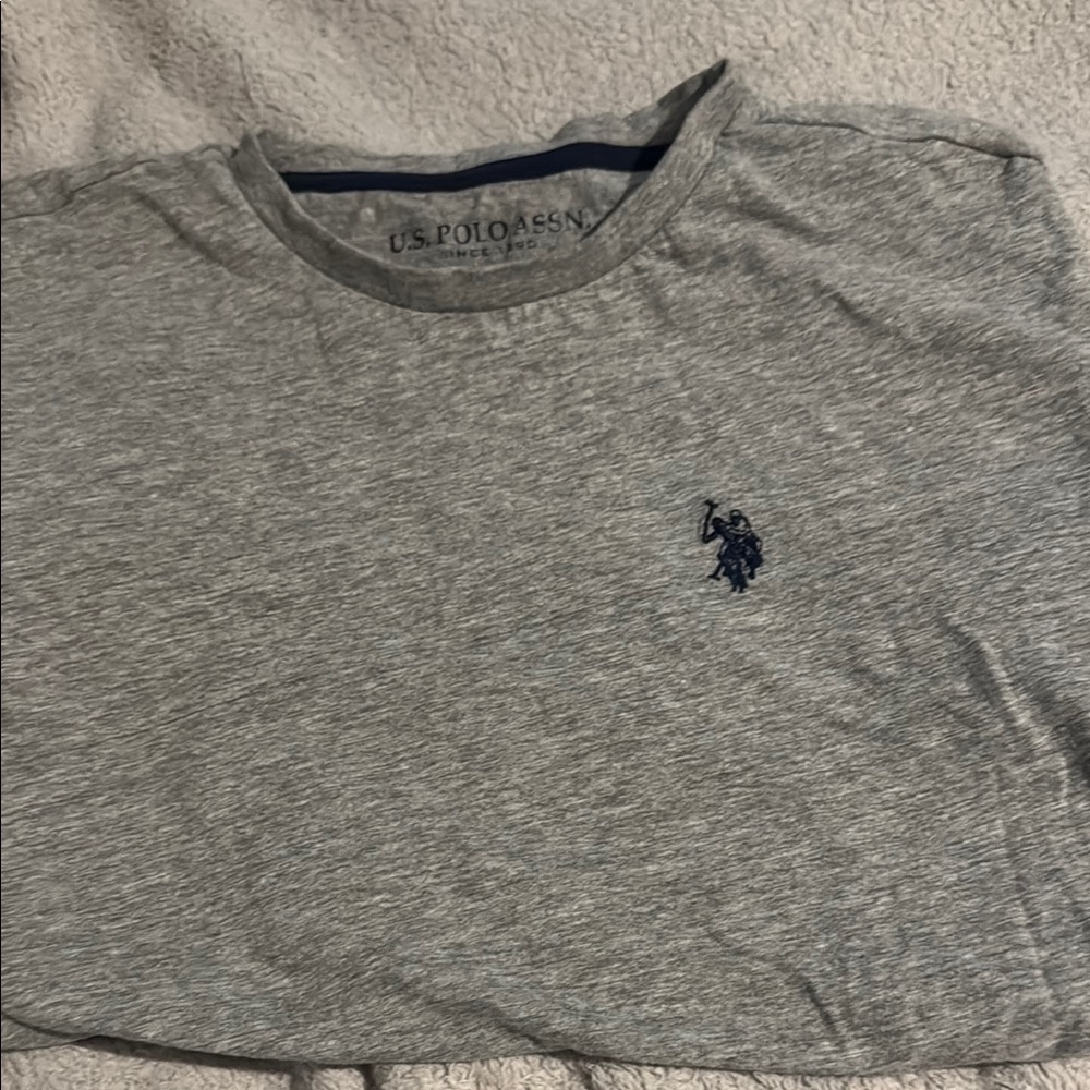 U.S. Polo Assn. Gray Short Sleeve Tee